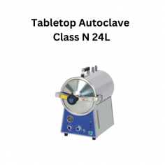  Labmate Tabletop Autoclave Class N is a fully automatic autoclave for sterilizing liquids, media  instruments, and glassware. It has a 24L capacity and operates between 105°C to 138°C. Equipped with auto-safety features, it prevents over-temperature and overloading.