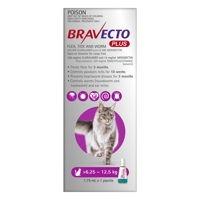 Bravecto Plus Spot-on Cat is an advanced solution that effectively treats fleas, paralysis ticks, gastrointestinal nematodes and prevents heartworms in cats. The topical treatment is also effective in treating ear mites. It provides immediate relief from fleas and ticks and provides protection by breaking the flea life cycle before they lay eggs. Get Flea, tick, and worms treatment for Cats at lowest price online in Australia at VetSupply