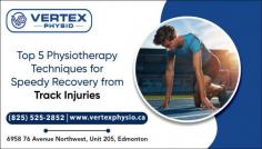 Track athletes often face the challenge of dealing with injuries that can sideline them from training and competition. To facilitate a speedy recovery and return to peak performance, many turn to sports physiotherapy.To More: https://www.newschannelnebraska.com/story/50932859/top-5-physiotherapy-techniques-for-speedy-recovery-from-track-injuries, (825) 525-2852, southclinic@vertexphysio.ca

#sportsinjuryphysiotherapy #sportsinjuryPhysiotherapyedmonton #sportsphysiotherapyedmonton  #sportsinjuryphysionearme #sportsphysiotherapynearme #vertexphysiotherapy #physiotherapyedmonton