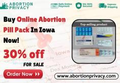 Buy online abortion pill pack in Iowa and get out of an early unwanted pregnancy with ease. With our trusted store get your abortion pill package delivered to your doorstep within 2-3 days. For more info about this cost-effective option visit abortionprivacy now.

Visit Now: https://www.abortionprivacy.com/abortion-pill-pack
