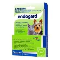 Endogard is a liver flavored tablet for treating allwormers. This worming tablet is used in the treatment of mixed worm infestations in adult dogs and puppies. The oral worm control product treats Nematods, Ascarids: Toxocara canis, Toxascaris leonina (late immature forms and mature forms), Hookworms: Uncinaria stenocephala, Ancylostoma caninum (adults), Cestodes Taenia spp., Dipylidium caninum. Get Wormer for Dogs and Cats at lowest price online in Australia at VetSupply