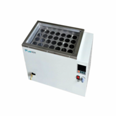 Labtron Constant Temperature Water Bath, with a 15 L capacity and 20 holes (65 mm diameter each), provides precise temperature control from RT to 99.9 °C. Constructed from anti-corrosion plate, it offers accurate processing, extended durability, and energy efficiency for diverse lab applications.