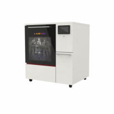 Labnic Automatic Glassware Washer is designed with a 195 L cleaning space, quiet operation at 45 dB, and a 0.75 KW circulating pump. It includes a 7.1-inch LCD touchscreen and automatic fault diagnosis, making it ideal for reliable and precise cleaning in environments ranging from 5°C to 40°C. 