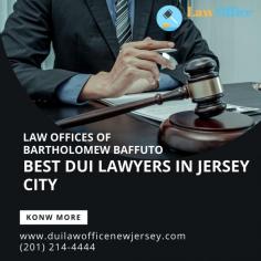 The Law Offices of Bartholomew Baffuto in jersey city dui lawyers offers expert DUI defense. With extensive experience and a dedicated team, we ensure personalized and effective legal representation. Our proven track record of successful outcomes speaks to our commitment to defending your rights. If you're facing a DUI charge, trust in our expertise to guide you through the legal process and secure the best possible outcome. Contact the Law Offices of Bartholomew Baffuto today for a consultation and take the first step towards protecting your future. Know more at:- https://www.duilawofficenewjersey.com/jersey-city-dwi-lawyer-cases.html