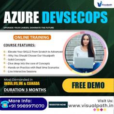

Azure DevOps Certification Online Training -Visualpath offers the best Azure DevSecOps online Training (worldwide), which includes continuous integration, delivery and testing. Learn the basics and advanced concepts, and use Microsoft Azure  to boost your organization's development productivity. Schedule a free demo by calling us at +91-998991070
Whatsapp: https://www.whatsapp.com/catalog/919989971070
Visit Blog: https://visualpathblogs.com/
Visit: https://www.visualpath.in/Microsoft-Azure-DevOps-online-Training.html
