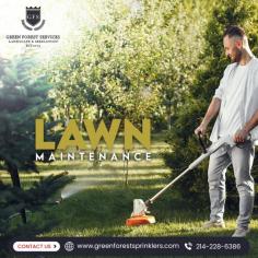 Lawn Maintenance Near Me

A beautiful lawn featuring lush greenery is pleasing to the eyes, though lack of maintenance can make the lawn full of weeds and bushes. Both commercial and residential lawns should undergo regular maintenance, and Green Forest Sprinklers is your destination for such services in Texas.

Know more: https://greenforestsprinklers.com/lawn-maintenance/
