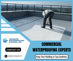 Foster Durability And Resilience with Waterproofing Services

We are commercial waterproofing services in Los Angeles specialize in professional solutions that prevent water damage or breakdowns that might result from leakages. Do not let water penetrate your business unfavourably, just invest in our waterproofing. Send us an email at info@advancedwaterproofingsystems.com for more details.
