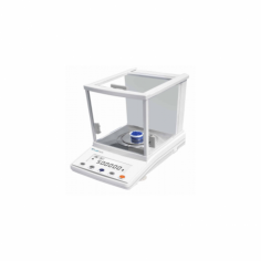 Labtron Internal Calibration Analytical Balance offers a high-speed weighing capacity of 0.0004 g to 100 g. Features include automated calibration, a precision magnet sensor, a durable cast aluminum cover, a 5-button panel, and a clear display.