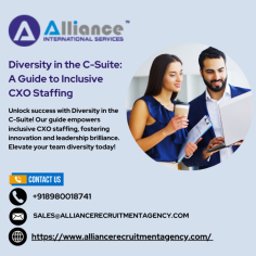 Unlock success with Diversity in the C-Suite! Our guide empowers inclusive CXO staffing, fostering innovation and leadership brilliance. Elevate your team diversity today!