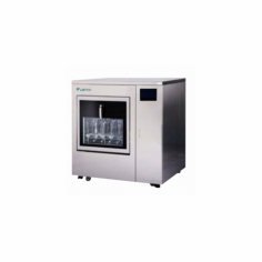 Labtron Automatic Glassware Washer features a 120L capacity, operates at 0.3–0.8 MPa pressure, and includes a self-cleaning program. It has 36 nozzles, high-pressure hot air drying, PLC touch-screen control, and 12 preset programs, ensuring efficient and secure cleaning. 
