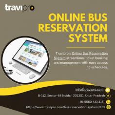 The Online Bus Reservation System offered by Travipro provides a seamless platform for booking bus tickets, managing schedules, and ensuring smooth customer experiences for travel businesses.
To know more please visit website - https://www.travipro.com/bus-reservation-system.html



