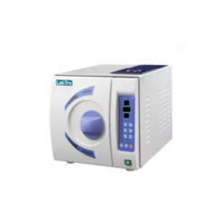 Labtro Benchtop Autoclave is a front-loading, 8 L tabletop sterilizer with an automatic pressure locking system and internal heating elements. It offers an LED display, fully automatic microprocessor control, and temperatures of 121°C or 134°C, ensuring precise and reliable lab sterilization.