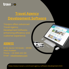 Travipro offers advanced Travel Agency Development Software, providing custom solutions to streamline operations, manage bookings, and enhance efficiency for travel businesses. To know more, please visit - https://www.travipro.com/travel-agency-software-development.html
