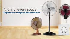 Stay cool with Crompton's pedestal fans, offering adjustable heights and efficient cooling. Browse our range of powerful pedestal fans for your home or office.