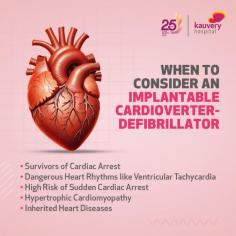 An implantable cardioverter defibrillator (ICD) is a small device placed in the chest to monitor heart rhythms to correct arrhythmias.