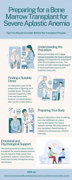 Preparing for a bone marrow transplant for severe aplastic anemia requires cautious planning and help. By knowledge the manner, locating a suitable donor, preparing your frame, and searching for emotional support, you could method this crucial treatment with more confidence and hope.