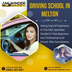 Jaswinder driving school provide the one of the Best Driving School In Melton. We have a professional and top Female driving instructor in  Melton. Female Driving school in Melton are training students of all ages. Our aim is to create the best, safest drivers in Melton. Female instructors to help you feel comfortable and an enjoyable learning time. Call us at - 0430361821
