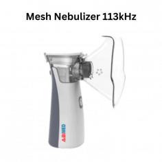 Abimed mesh nebulizer features an atomization rate of at least 0.2 ml/min and operates at a nominal frequency of 113 kHz. It performs automatic cleaning after each use, ensuring consistently gentle operation. The adjustable mask is suitable for all ages, providing versatile and efficient respiratory treatment.