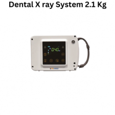 Zimed dental X-ray system operates at a tube voltage of 60 kV and a tube current of 2 mA, with an exposure time range of 0.1 to 2 seconds and a frequency of 30 kHz. Weighing 2.1 kg, it features a tube focus size of 0.8 mm × 0.8 mm.
