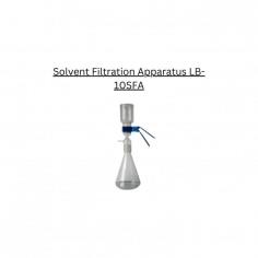 Solvent filtration apparatus LB-10SFA removes solid impurities from an organic solution. It functionally out gases and cleans the mobile phase avoiding the blockage of the HPLC liquid flow path.