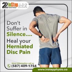 At In Step Physical Therapy, we understand the debilitating impact of herniated disc pain on your daily life. 