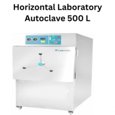 Labtron horizontal laboratory autoclave is equipped with two pressure gauges to indicate inner and interlayer pressure, an automatic drying function, and a digital LCD display that provides operating status and parameters. It has an entirely leak-proof chamber, a secure door lock mechanism for added security, and an automated power-off feature that includes a low water level indicator and an alert. 