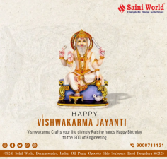 Happy Vishwakarma Jayanti!�
:
You all probably know that Lord Vishwakarma, The Son of Lord Brahma, is known to be the principal architect of the whole universe. But did you know he is the official builder of the palaces of the Gods?
:
:
