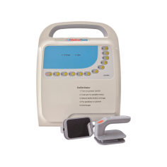 External Defibrillator offers energy levels from 0 J to 360 J with accuracy under 1%. It includes reusable adult paddles. Charging takes 10 seconds at 360 J and 2 seconds at 100 J, ensuring fast response in emergencies. Ideal for healthcare professionals seeking precision and reliability during cardiac arrest situations. The device is designed for ease of use, delivering rapid defibrillation when every second counts.