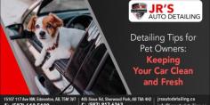 
Maintaining your car clean and fresh can be a challenge when you have pets. Whether you’re driving to the vet, heading to the park, or setting off on a road trip, pets can leave behind hair, dirt, and odors that can make your vehicle less pleasant.To More: https://usawire.com/detailing-tips-for-pet-owners-keeping-your-car-clean-and-fresh/ , info@jrsautodetailing.ca , (587) 612-5100

#professionalautodetailing #jrsdetailingedmonton #vehicleprotectionspecialists #autodetailingexperts #edmontondetailingservices #autocareedmonton #jrsautodetailing  #jrsautodetailingedmonton  #jrsautodetailingsherwoodpark
