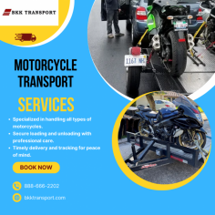 Need to transport your motorcycle with ease? Our top-rated motorcycle transport services ensure your bike is handled with care and arrives on time. Experience hassle-free shipping with our dedicated team!

Get your motorcycle where it needs to go—safely and efficiently!

Source Link: https://bkktransport.com/motorcycle-transport/