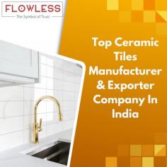 Leading ceramic tiles company in India, offering premium quality, stylish designs, and durable solutions for your flooring needs. Elevate your space with our exquisite tile collections.

For more information about ceramic tiles do visit our website: https://flowless.co.in/Products-detail/ceramic-tiles
