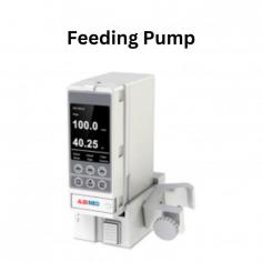 Abimed feeding pumps adopt an external feeding set with a silicone tube. Unit features a curvilinear peristaltic mechanism, is compatible with any standard IV set, battery life of 8 hours at 100ml/h and pump starts with an adjustable rate at 600 to 2000 ml/h. It has real-time infused volume, automatic power switching mode, and is provided with a mute key.