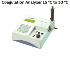 Zimed coagulation analyzer includes 5 sample and 2 reagent pre-warming positions, with a single testing channel. It operates efficiently within a working environment temperature range of 15°C to 30°C, ensuring minimal reagent consumption and precise results, and utilizes a test wavelength of 470 nm.
