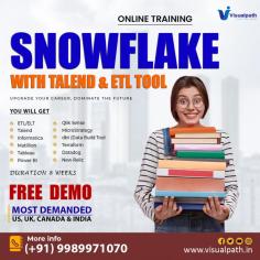 Snowflake Training in Hyderabad  - VisualPath offers the Best Snowflake Online Training conducted by real-time experts. Our  Snowflake Training  is available in Hyderabad and is provided globally. For More info Contact us at+91-9989971070.
Visit Blog: https://visualpathblogs.com/
WhatsApp: https://www.whatsapp.com/catalog/919989971070
Visit: https://visualpath.in/snowflake-online-training.html

