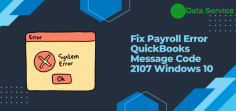 QuickBooks Message Code 2107 occurs when users encounter issues while processing payroll. This error generally happens during the direct deposit process and can prevent the payment of employees' wages via direct deposit in QuickBooks.

There are several causes of this issue, including incorrect payroll setup, issues with the direct deposit configuration, or outdated QuickBooks payroll tax tables. To fix Payroll Error 2107 on Windows 10, follow these steps:

Update QuickBooks: Ensure that your QuickBooks software is up to date with the latest version. This includes downloading the latest payroll tax table updates.
Verify Payroll Setup: Double-check that the direct deposit and payroll information are configured correctly in QuickBooks.
Clear Cache and Temporary Files: Clearing your system cache and temp files can resolve issues related to corrupt data interfering with payroll processing.
Reboot System: Restart your computer after completing the updates and configuration checks.
Contact QuickBooks Support: If the issue persists, it may require advanced troubleshooting, and reaching out to QuickBooks support can help resolve the error.
These steps should resolve QuickBooks Payroll Error 2107 and help ensure seamless payroll processing on Windows 10.