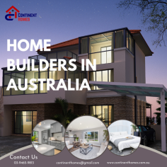 https://continenthomes.com.au/residential-builders-in-melbourne/

Continent Homes is a top home builder in Australia, specializing in bespoke residences that combine innovative design with exceptional craftsmanship. Call on- 0394659813 
