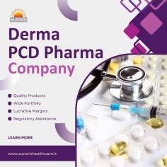 Choosing the right Derma PCD company is crucial for success in the competitive dermatology market. Sunwin Healthcare stands out by providing an extensive range of high-quality, dermatologically tested skincare products, ensuring effective results for various skin conditions. With WHO-GMP certified manufacturing facilities and a focus on innovation, we bring you formulations that meet international standards. As a leading Derma PCD company, we offer exclusive marketing rights, comprehensive promotional support, and timely delivery, ensuring our franchise partners can grow their business with confidence. For those seeking a trusted partner in the pharma franchise business, Sunwin Healthcare provides unmatched product excellence and business support, positioning you for success in the booming skincare industry.

https://sunwinhealthcare.in/sunwin-derma/

