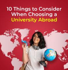 Discover the top 10 factors to consider when selecting a university abroad. From academic reputation to student support, make an informed choice for your future. Also you can visit https://www.collegevorti.com/blog/top-10-tips-for-choosing-the-right-university-abroad for more information.