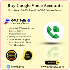 Buy Google Voice Accounts
Secure your online presence with a verified Google Voice number. Our premium accounts provide a professional business line, advanced call management, and seamless integration with G Suite. Take control of your communications – buy Google Voice accounts today. Get the best service from GMBSells.

Skype : gmbsells@hotmail.com
