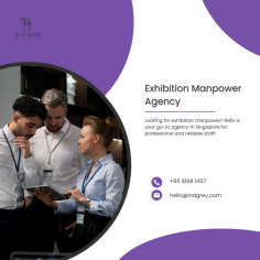 Top Exhibition Manpower Agency

Indgrey is a top exhibition manpower agency, providing professional staff for exhibitions in Singapore. Our expert team ensures your event runs smoothly and successfully. Trust us to deliver exceptional manpower solutions for your exhibition needs. Ensure your event is a success with our expert team.