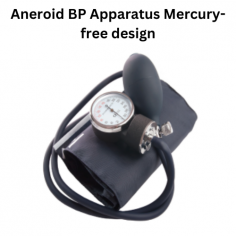 Medzer Aneroid BP Apparatus features a mercury-free, zinc alloy construction with a 42 mm ID manometer and luminescent scale for easy reading. It uses the oscillometric method to measure NIBP from 0-300 mmHg in 2 mmHg increments. Includes a non-textured PVC bulb and classic nylon cuff with latex bladder.