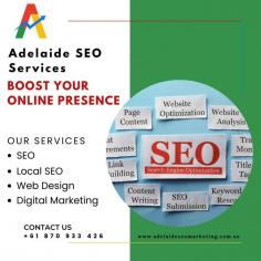 Enhance your online visibility with expert Adelaide SEO services. We specialize in tailored strategies to improve your website rankings and drive traffic. Contact us today at +61 8 7093 3426 for a free consultation!

Follow our website for more information: https://adelaideseomarketing.com.au/services/seo-adelaide
