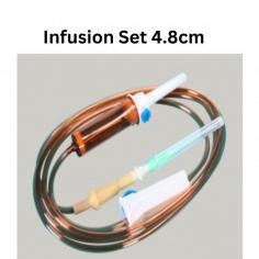 Abimed infusion sets are sterile devices designed to deliver the medicinal fluid, blood, and blood components into the patient's body. Unit features a vented spike with an air vent of 20 drops and a drip chamber of 4.8 cm. It can include a cap or needle and features a latex or latex-free bulb or Y-injection site.