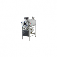 Ezilab Horizontal Autoclave is a 150-L front-loading unit with a working pressure of 0.14 to 0.16 MPa and a temperature range of 105°C to 126°C. It features automated drying, pressure control, safety protections, and a durable stainless steel design for reliable, large-capacity sterilisation.
