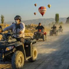 Experience the thrill of off-road adventure with an ATV Quad Bike Tour

A great way to get off the beaten track in Cappadocia! Embark on an ATV Safari tour through the most beautiful rocky valleys of Cappadocia on a sturdy ATV (quad) bike. These tours are a great activity option for those looking for a few hours of fun and adventure in the open air. ATVs offer a great opportunity to explore the hills, valleys, dunes and paths of Cappadocia. This is a 2-hour ATV tour and all our tours include a tour guide on another ATV. Our vehicles are completely automatic and easy to use, so no experience is required. The tracks you will ride are designed to be challenging but not developing.

Explore : https://tailoredturkeytours.com/tour/atv-quadbike-safari/
