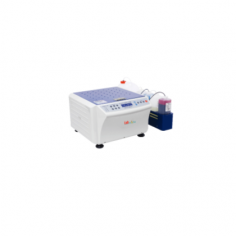 Labmate Single Automated Stainer Kinyoun uses carbol fuchsin and acid alcohol for staining clinical specimens. It has a versatile carousel for 1-10 slides, with 200 rpm rotation, a 13-minute cycle, and a horizontal stain chamber to ensure slide protection.