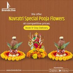 Explore our Navratri Pooja Flower posters at Brands.live. Capture the beauty of the festival with designs that reflect the importance of નવરાત્રી ના નવ દિવસ નું મહત્વ. Har Design Aasaan Hai—Brands.live Makes Creativity Easy! Ideal for your navratri poster and navratri flyer needs.