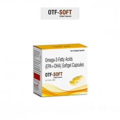 OTF-SOFT, Omega-3 Marine Triglycerides Capsules are polyunsaturated fatty acids (PUFAs). involved in human physiology includes Eicosapentaenoic acid (EPA), and Docosahexaenoic acid (DHA). Omega-3 fatty acids play a critical role in metabolism and cellular function, possess potent antiarrhythmic effects, form the structures of the cell membranes and also serve as energy source. They form eicosanoids which are important signaling molecules with wide-ranging functions in the body cardiovascular, pulmonary, immune and endocrine systems. DHA tends to exist in high concentrations in the retina and brain.

Composition
Omega 3 Marine Triglycerides — EPA 180 mg, DHA 120 mg

Mode of Action
Omega-3 fatty acids mediate anti-inflammatory effects and increased levels of EPA or DHA has shown to decrease the levels of PGE2 and 4 series-LT. Eicosapentaenoic acids compete with constitutive levels of arachidonic acid in cell membranes for the same desaturation enzymes and produce 3-series prostaglandins and thromboxanes, and 5-series leukotrienes which have low pro-inflammatory potential. The alteration in leukotriene biosynthesis due to higher concentration of omega-3 fatty acids compared to arachidonic acid underlies the anti-inflammatory effects. EPA and DHA also give rise to resolvins and related lipid signaling molecules such as protectins via cyclooxygenase and lipoxygenase pathways, which have anti-inflammatory effects. They inhibit transendothelial migration of neutrophils and inhibit TNF and IL-1β production.

Indications
Omega-3 fatty acids reduce inflammation, proteinuria and slow the progression of kidney disease. This can further help prevent further decline of kidney function in patients with CKD, and reduce risk of developing end-stage renal disease.

Dosage
1–2 Capsules / Day.

This information is for the registered medical practitioners only. Consult your medical practitioner before consuming the products.

Torso Lifesciences Pvt. Ltd.
29, Second Floor, Swastik House, Nr. Income Tax Crossing, Stadium Road, Navrangpura, Ahmedabad — 380009

Website: www.torso.co.in
Phone: 079–48488946
Email: info@torso.co.in

https://www.torso.co.in/product-detail/otf-soft