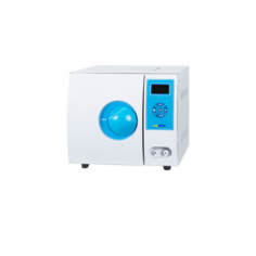 Labdex 8L tabletop sterilizer offers adjustable temperature up to 134°C and 0.22 MPa pressure. It includes microprocessor control with fully automatic cycles, an easy-to-read LCD display with touch keys, and a safety door lock system, ensuring reliable and secure sterilization.
