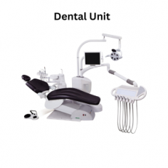 Zimed dental unit is powered by a 230 V supply at 50 Hz/60 Hz (AC) with an input power of 1100 VA. It features a 24 V / 3.8 A DC motor and measures 1800 × 1000 × 2000 mm. The unit is equipped with an electric control system, including a single motor and foot pedal, ensuring seamless and efficient operation.
